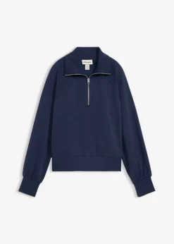 bonprix bonprix Sudadera de neopreno suave Azul marino