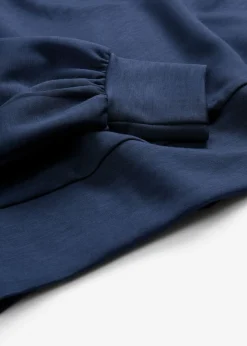 bonprix bonprix Sudadera de neopreno suave Azul marino