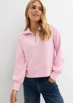 bonprix bonprix Sudadera de neopreno suave rosa cristal Online