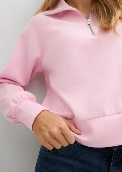 bonprix bonprix Sudadera de neopreno suave rosa cristal Online