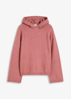 bonprix bonprix Sudadera de punto con capucha baya suave Sale
