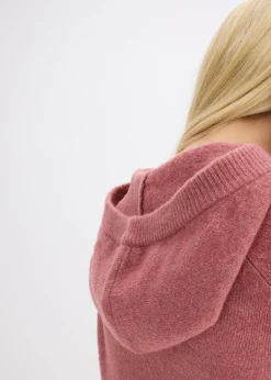 bonprix bonprix Sudadera de punto con capucha baya suave Sale