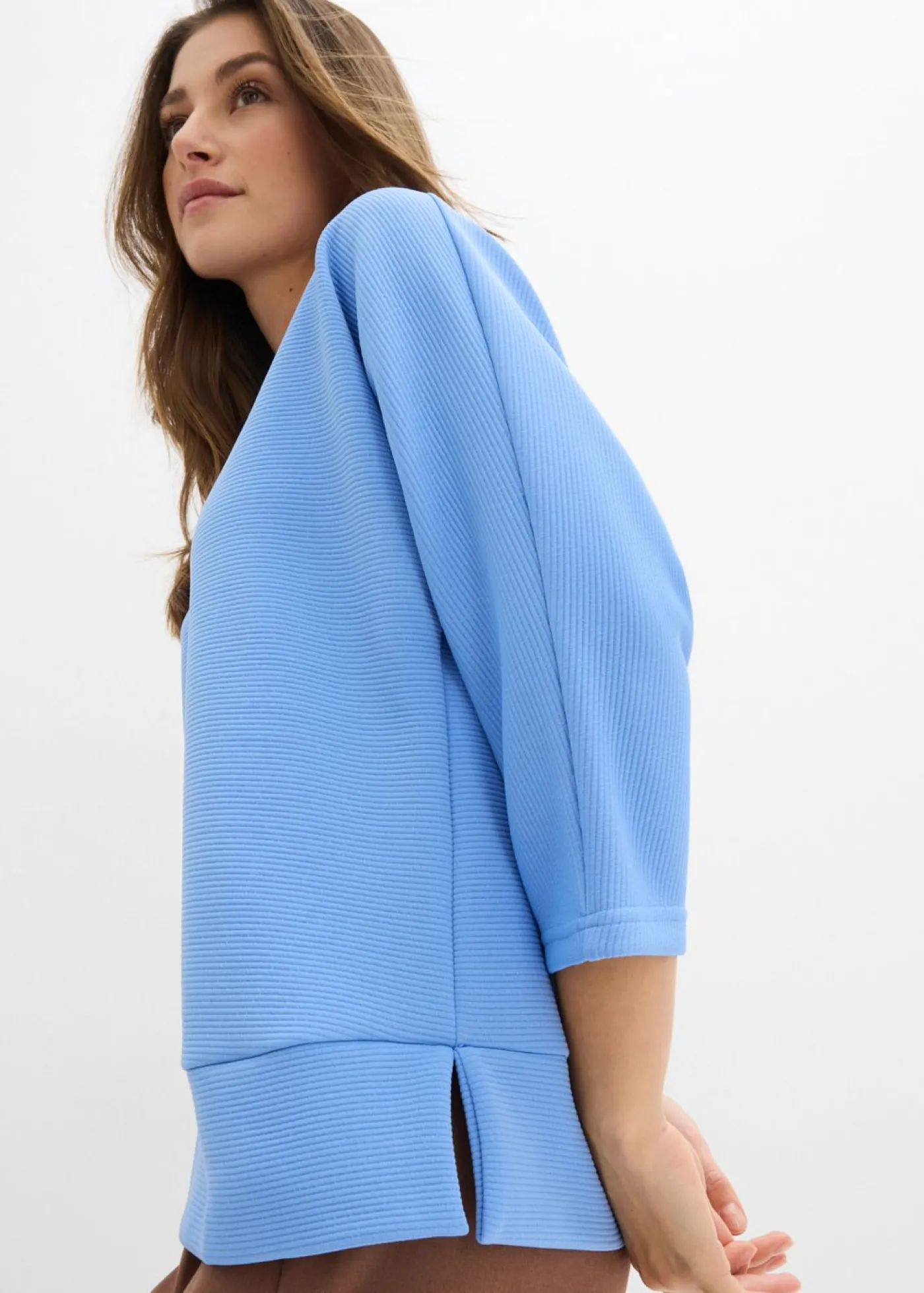 bonprix bonprix Sudadera de tejido estructurado azul provenzal
