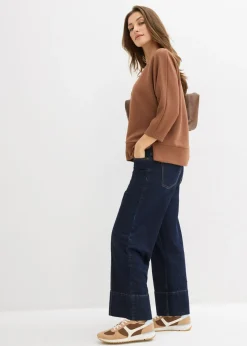 bonprix bonprix Sudadera de tejido estructurado Marrón castaño Online