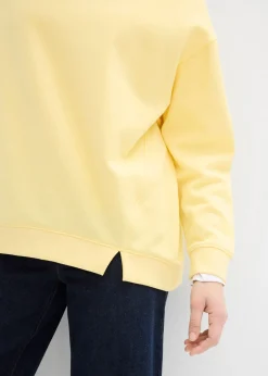 bonprix bonprix Sudadera holgada Amarillo claro Clearance
