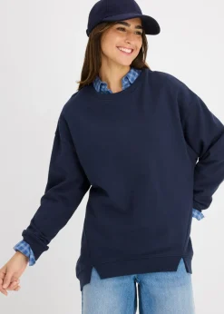 bonprix bonprix Sudadera holgada Azul marino Sale