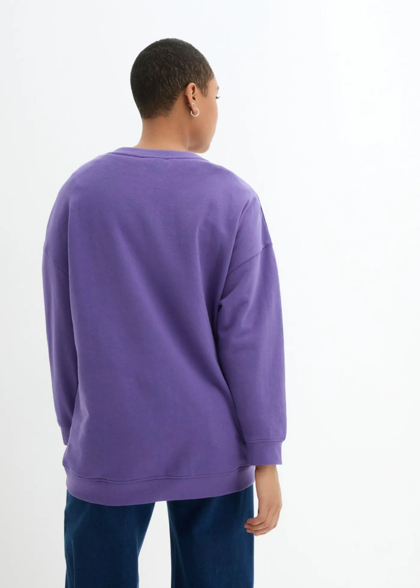bonprix bonprix Sudadera holgada púrpura Online