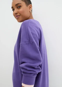 bonprix bonprix Sudadera holgada púrpura Online
