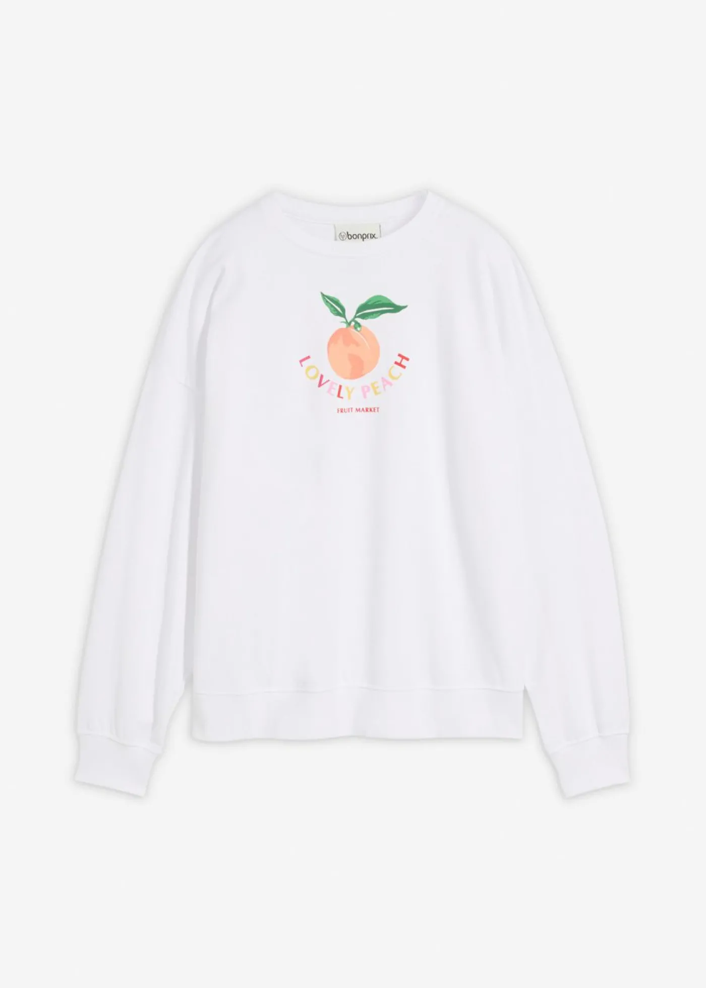 bonprix bonprix Sudadera holgada Blanco Clearance