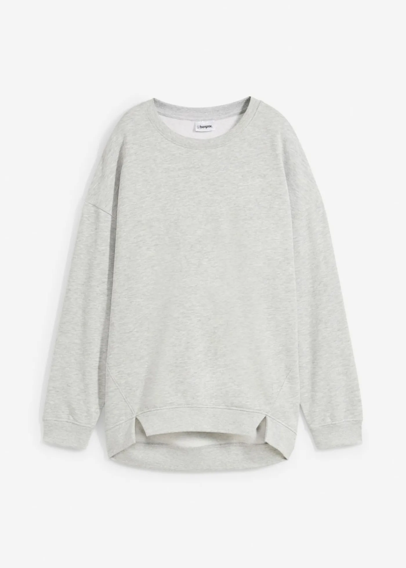 bonprix bonprix Sudadera holgada Gris claro jaspeado Outlet