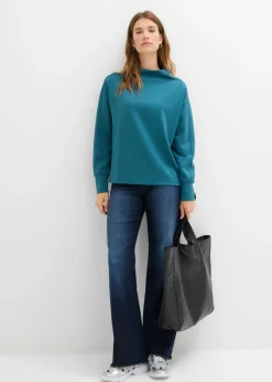 bonprix bonprix Sudadera holgada de neopreno suave verde pimiento Outlet