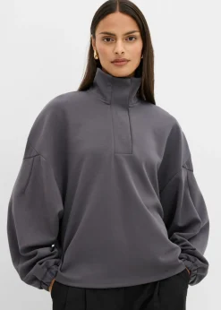 bonprix bonprix Sudadera holgada de neopreno pizarra New