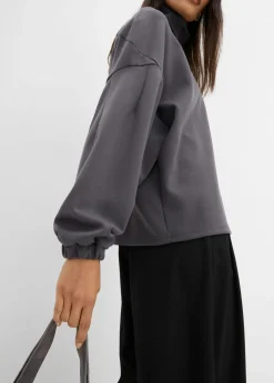 bonprix bonprix Sudadera holgada de neopreno pizarra New