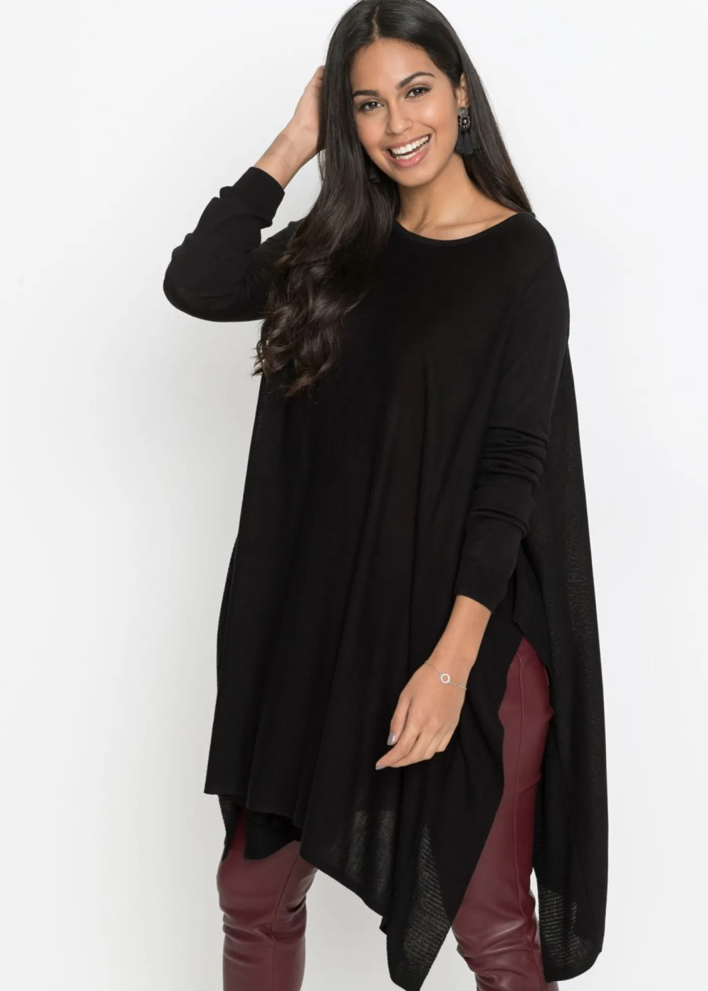 bonprix bonprix Sudadera larga Negro Best