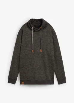 bonprix bonprix Sudadera larga antracita jaspeado moteado Best