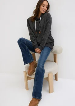 bonprix bonprix Sudadera larga antracita jaspeado moteado Best