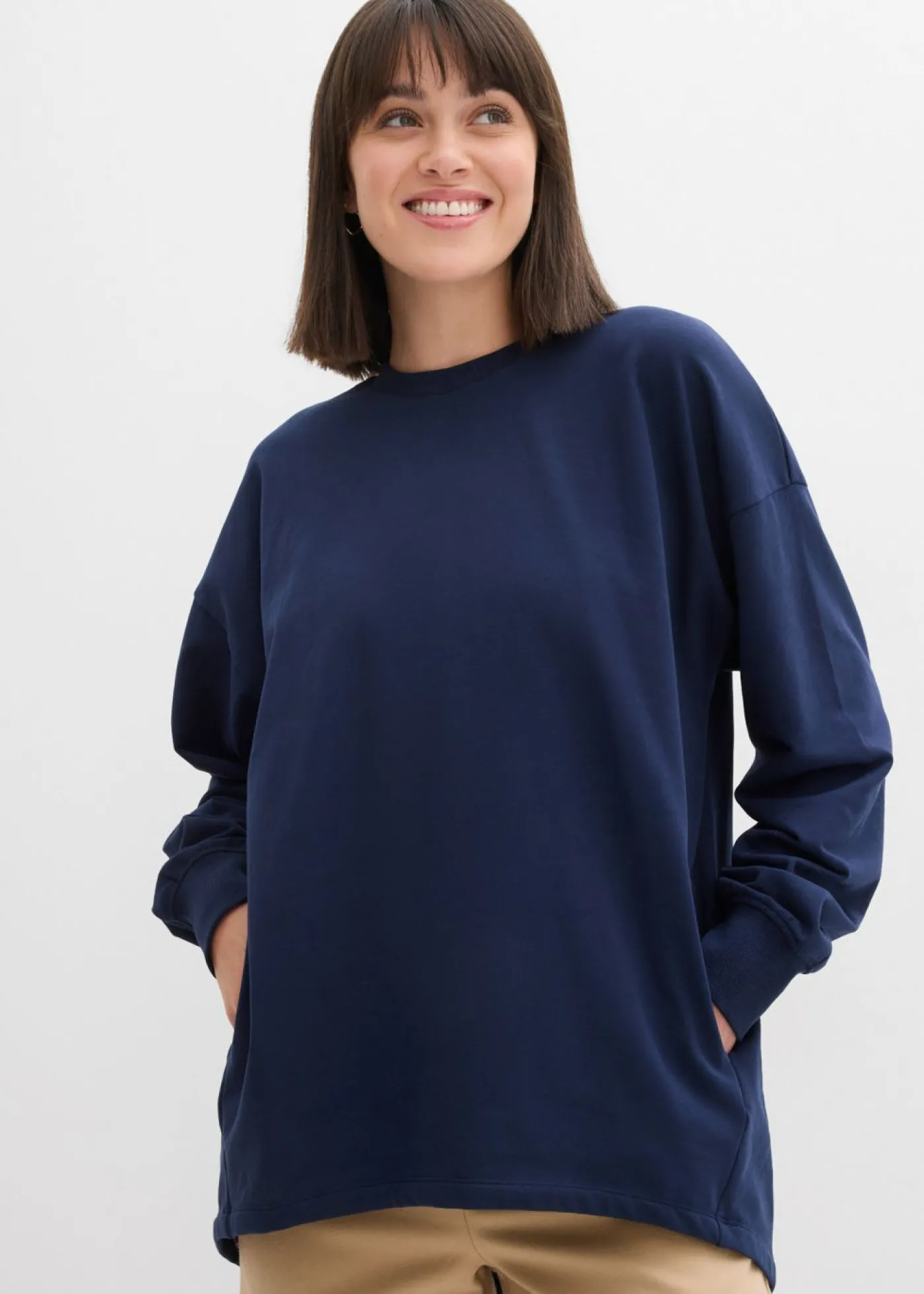 bonprix bonprix Sudadera oversize Azul marino Outlet