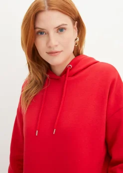 bonprix bonprix Sudadera oversize con capucha Rojo Hot