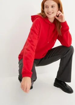 bonprix bonprix Sudadera oversize con capucha Rojo Hot
