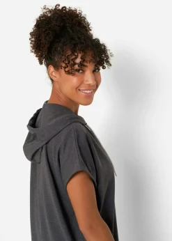 bonprix bonprix Sudadera oversize con capucha Antracita jaspeado Online