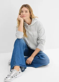 bonprix bonprix Sudadera oversize con capucha Gris claro jaspeado Best