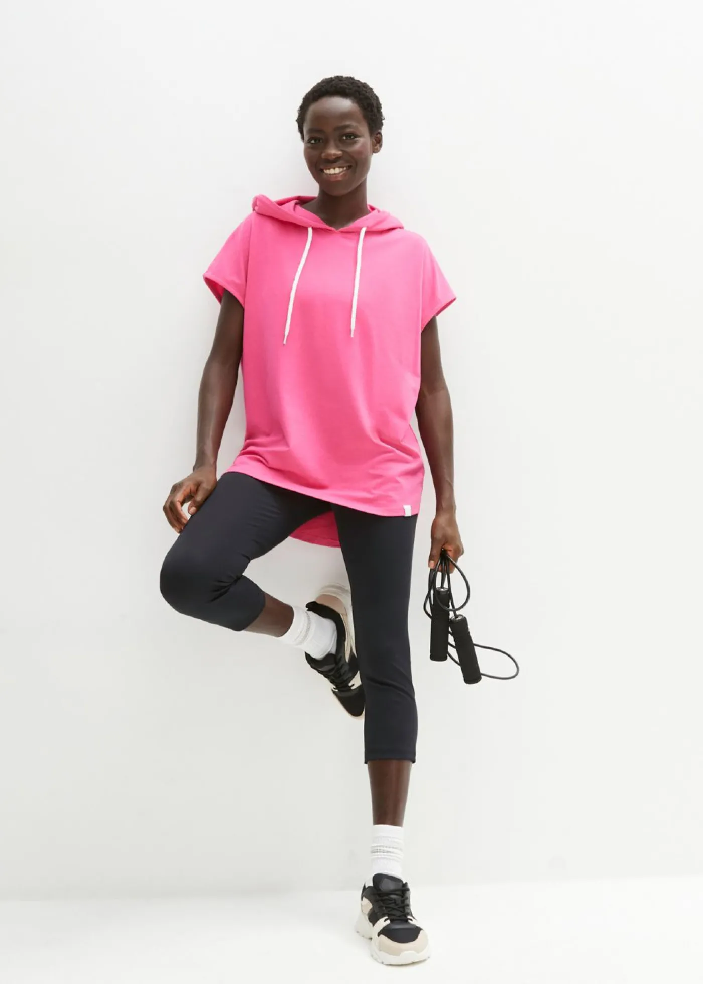 bonprix bonprix Sudadera oversize con capucha Pink lady Best
