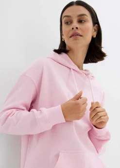 bonprix bonprix Sudadera oversize con capucha rosa cristal Discount