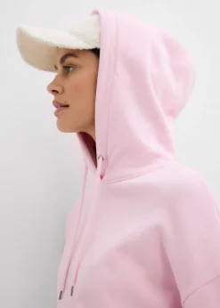 bonprix bonprix Sudadera oversize con capucha rosa cristal Discount