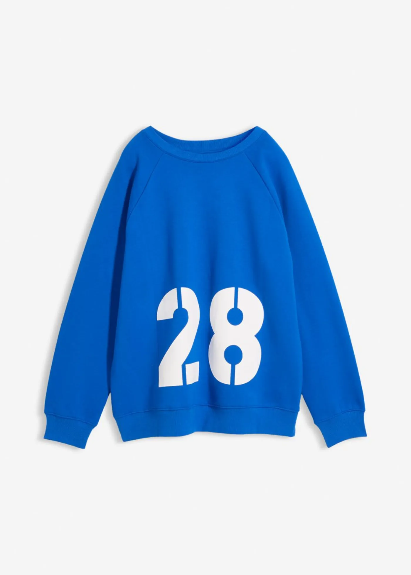 bonprix bonprix Sudadera oversize de algodón orgánico Azul ártico-blanco Best