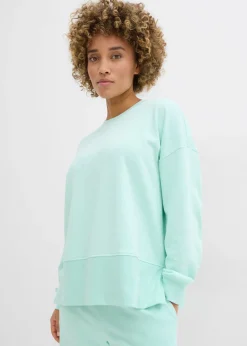 bonprix bonprix Sudadera oversize de mezcla de algodón Menta claro Best