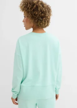 bonprix bonprix Sudadera oversize de mezcla de algodón Menta claro Best