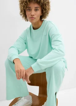 bonprix bonprix Sudadera oversize de mezcla de algodón Menta claro Best