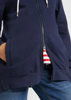 bonprix bonprix Sudadera premamá y chaqueta de porteo 3 en 1 Azul oscuro Clearance