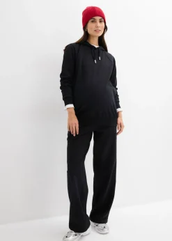 bonprix bonprix Sudadera premamá/de lactancia 2 en 1 de algodón orgánico puro Negro Clearance