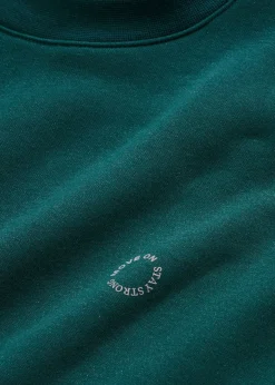 bonprix bonprix Sudadera térmica de material de secado rápido con corte holgado Verde petróleo