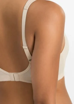 bonprix bonprix Sujetador básico de algodón sin aros (2 unidades) Beige arena + marrón Outlet
