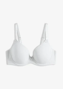 bonprix bonprix Sujetador con aros Azul-crema Discount