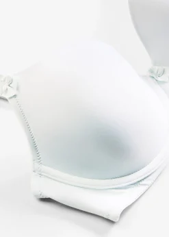 bonprix bonprix Sujetador con aros Azul-crema Discount