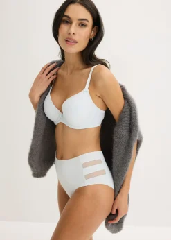 bonprix bonprix Sujetador con aros Azul-crema Discount