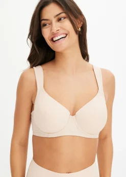 bonprix bonprix Sujetador con aros (2 unidades) Negro-beige mate