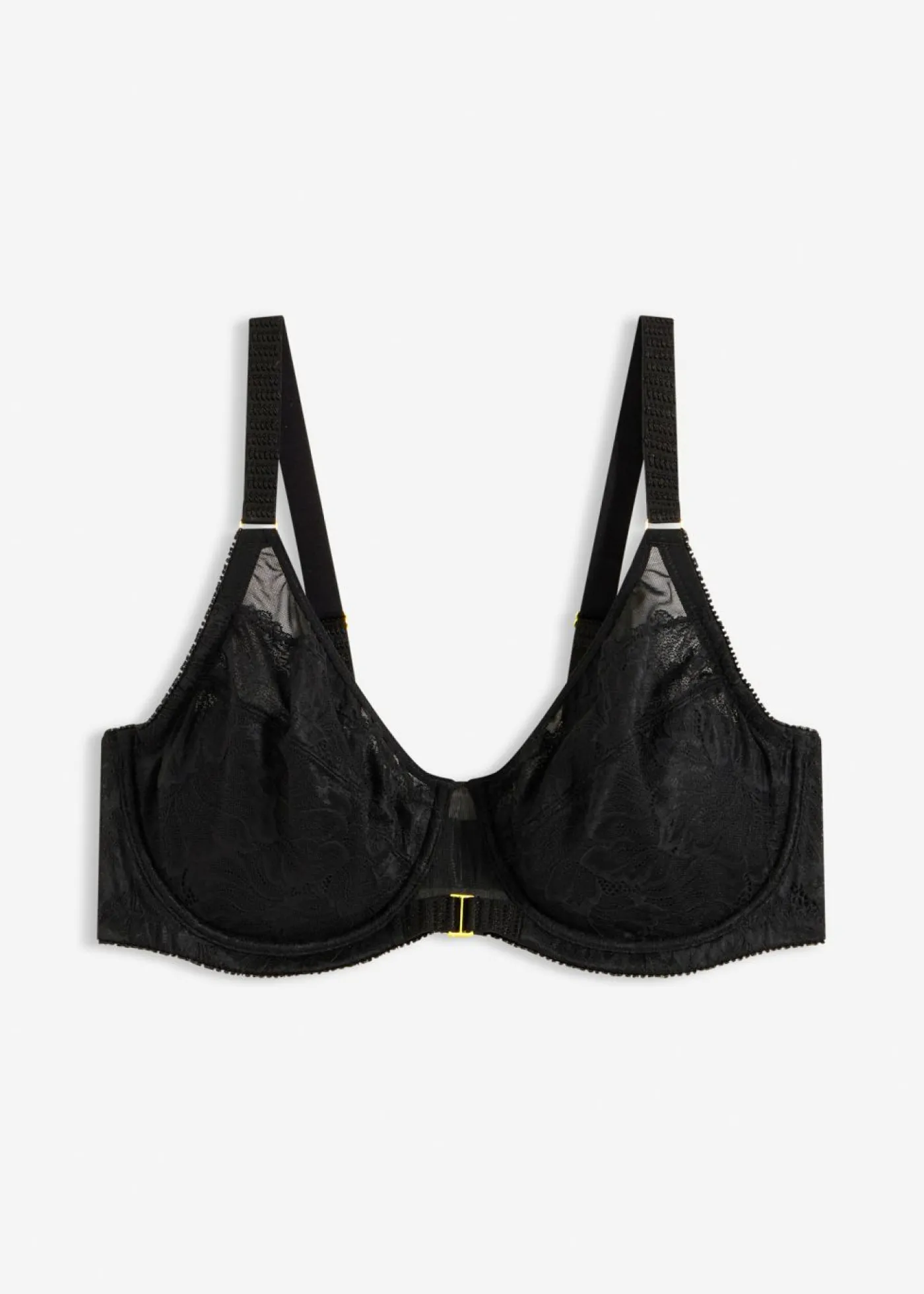 bonprix bonprix Sujetador con aros y detalle decorativo Negro Outlet