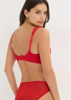 bonprix bonprix Sujetador con aros y encaje (2 unidades) Rojo salsa + negro Online