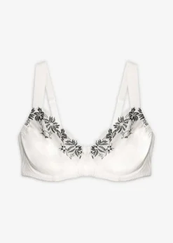 bonprix bonprix Sujetador con aros y tirantes acolchados (2 unidades) blanco + blanco-negro Online