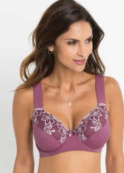 bonprix bonprix Sujetador con aros y tirantes acolchados (2 unidades) Baya mate/rosa mate + rosa mate