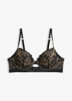 bonprix bonprix Sujetador con cadena desmontable negro-marrón claro Sale