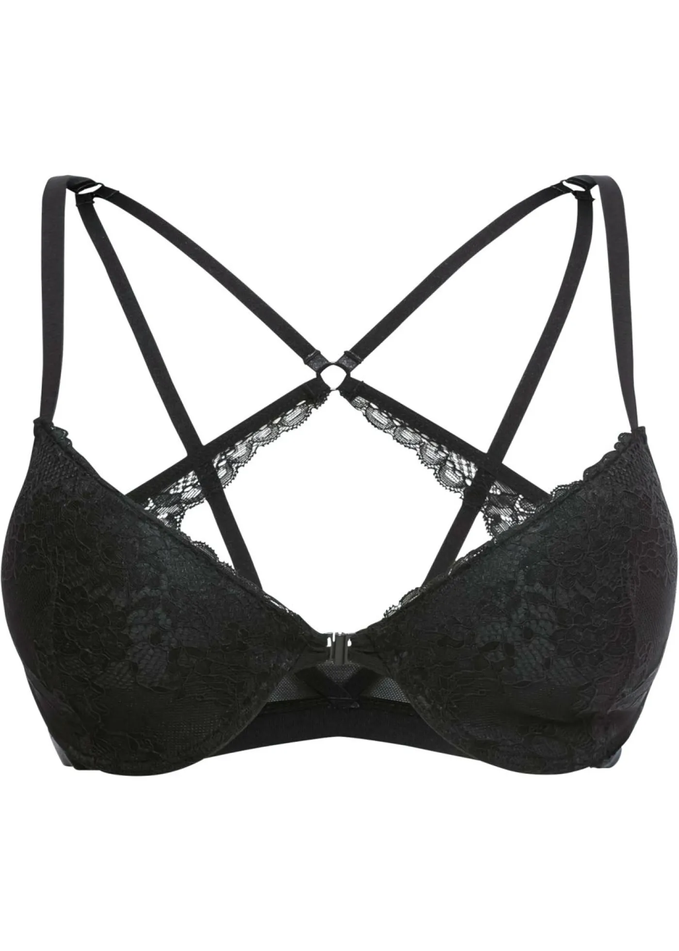 bonprix bonprix Sujetador con cierre frontal y aros Negro New