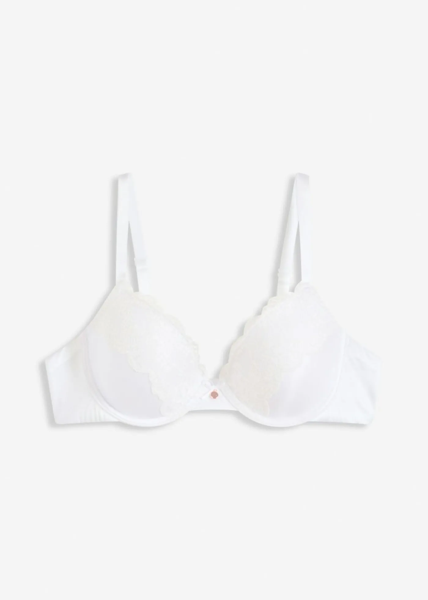 bonprix bonprix Sujetador con efecto brillante Blanco Discount