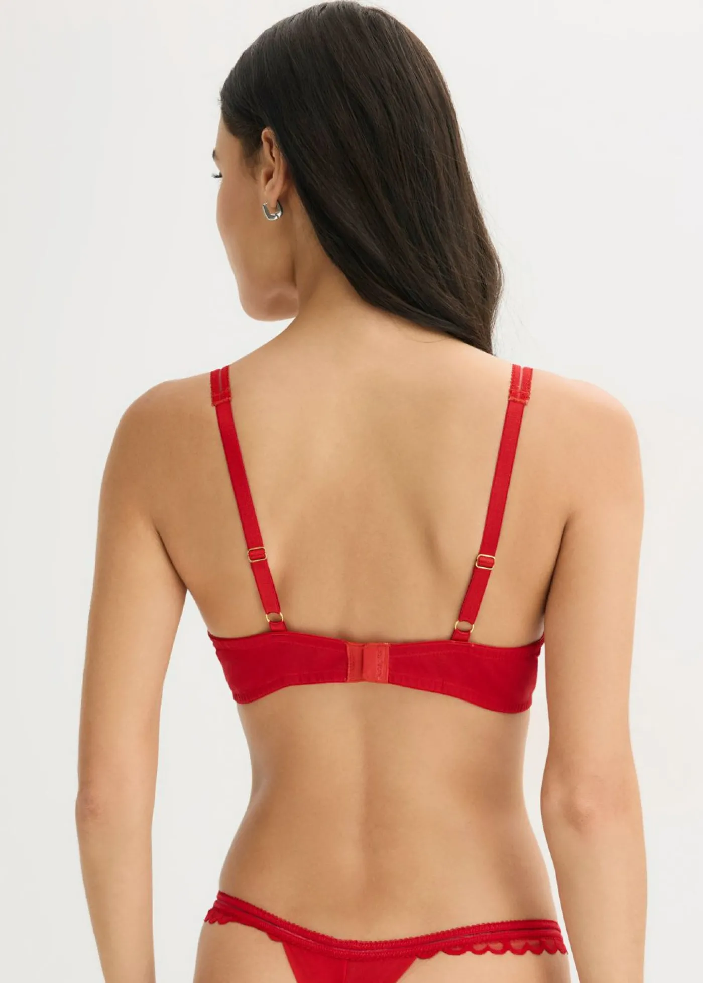 bonprix bonprix Sujetador con encaje de corazones Rojo salsa Best