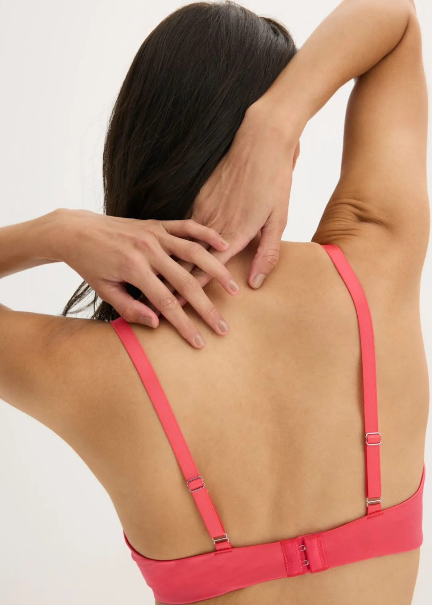 bonprix bonprix Sujetador con encaje de flores rosa coral Discount