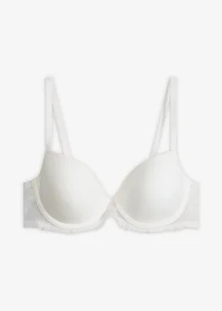 bonprix bonprix Sujetador con encaje delicado Blanco lana Sale